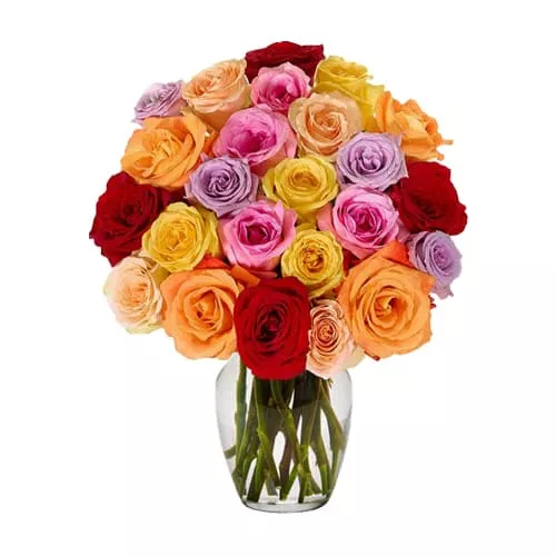 A Bouquet of Vibrant Roses