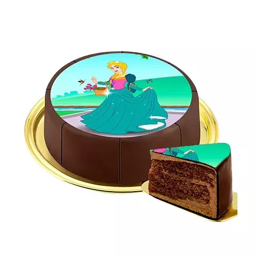 A princess-themed cake