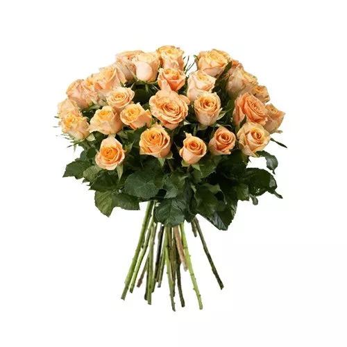 Abundant Orange Rose Bouquet
