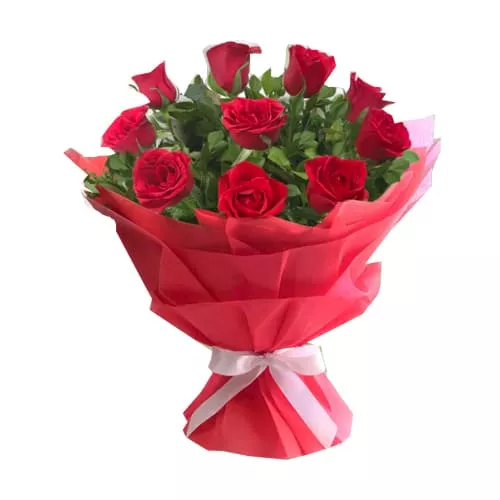 Bouquet Of Beautiful Red Roses.