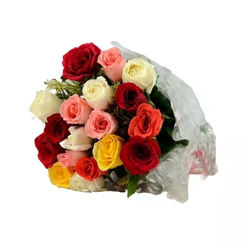 A Beautiful Mixed-Rose Bouquet